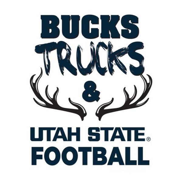 Bucks Trucks and Utah State Football Sticker